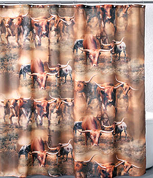 Longhorns Shower Curtain