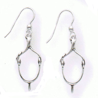 Sterling Silver English Spur Earrings