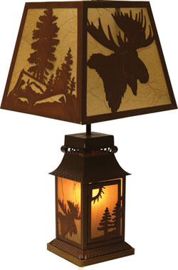 Moose Tin Lamp