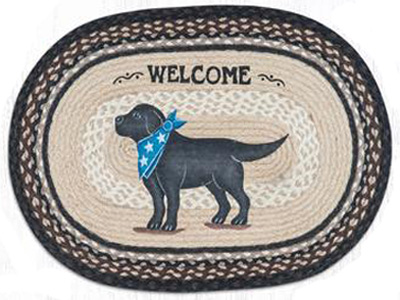 Welcome Lab Braided Rug