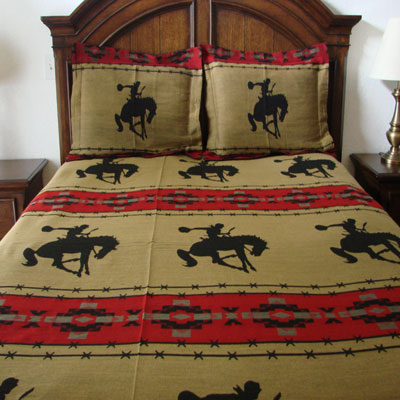 Bronco Horse Reversible Bedspread