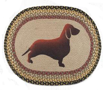 dachshund braided rug
