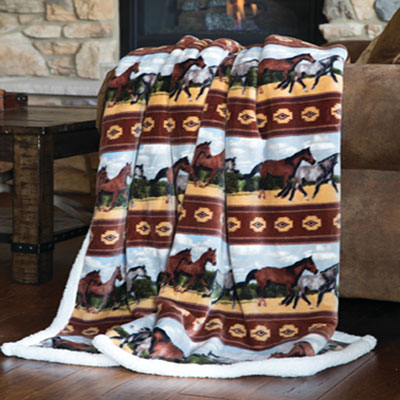 Horses Multi Throw Blanket