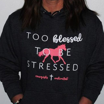 Too Blessed to be Stressed Hoodie