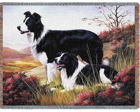 Border Collies Throw/Tapestry