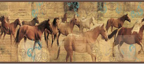 Wallpaper Border - Pony Express 