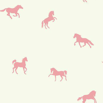 Wallpaper - Hooray For Horses Pink