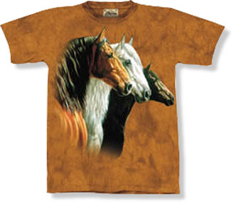 3-Horse Portrait T-shirt