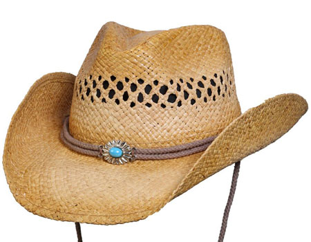 Shapeable Western Straw Hat 