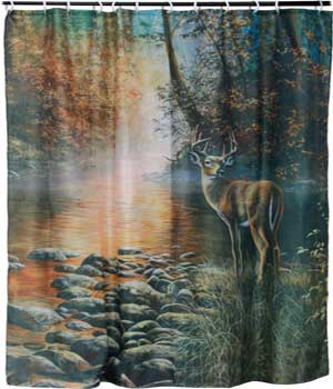 Deer shower Curtain