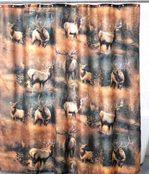 Elk Meadow shower Curtain