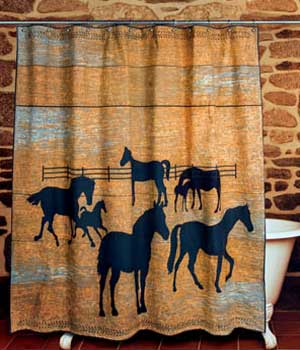 Horsin Around Shower Curtain 