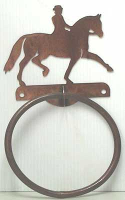 Saddle Seat Horse Towel Ring