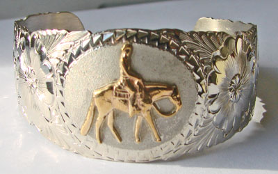 Western Pleasure Horse Cuff Bracelet