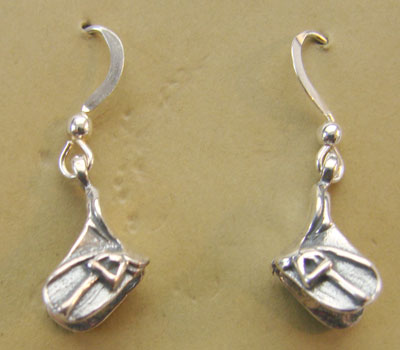 Sterling Silver English Saddles Earrings