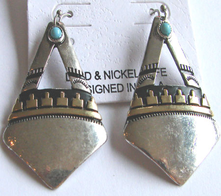 Pyramid Hook Earrings