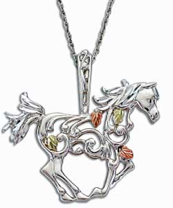 Sterling Running Horse Pendant
