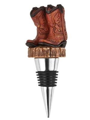 Cowboy Boots Wine Stopper