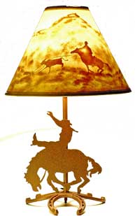 Cowboy Bronco Lamp
