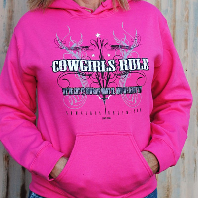 Cowgirls Rule Hoodie 