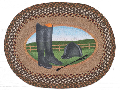 English Hat and Boots Rug