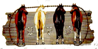 Four Horses Coat Rack