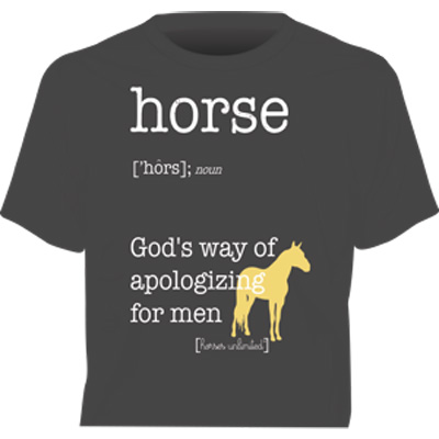 Horse Gods Way Womens T-Shirt