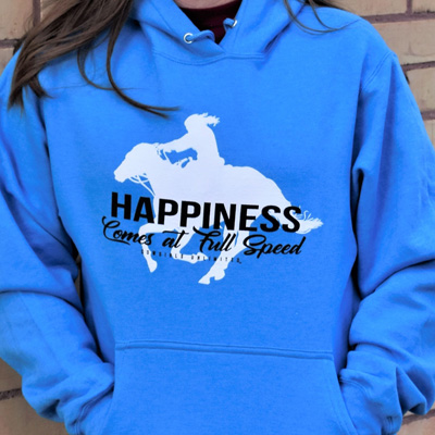 Happiness Comes At Full Speed Hoodie