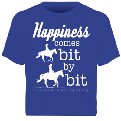 Happiness Comes Bit By Bit Womens  T-Shirt 