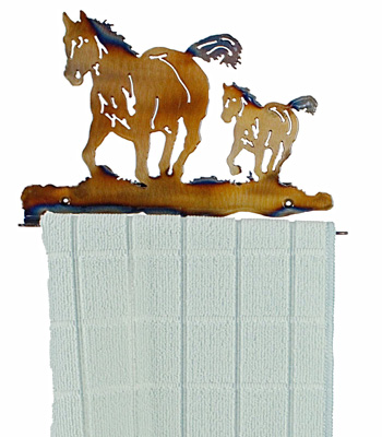 Horse and Colt Towel Bar