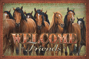Horses Welcome Doormat