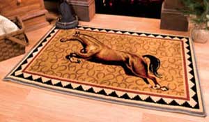 Jumping Horse Area Rug