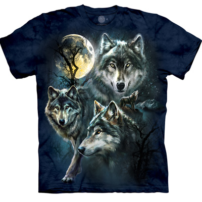 Moon Wolves Collage T-Shirt