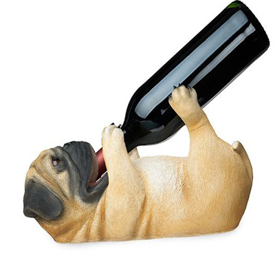 Pug Wine Bottle Holder