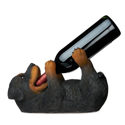 Rottweiler Wine  Bottle Holder