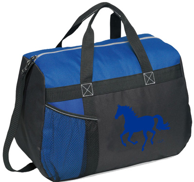 Running Horse Duffle Bag Blue