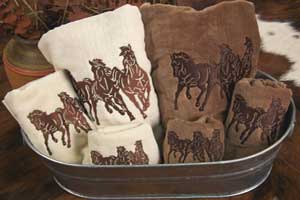 Running Horse 3-Pc Towel Set
