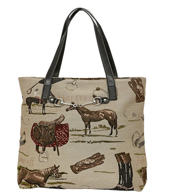Equestrian Tapestry Tote Bag