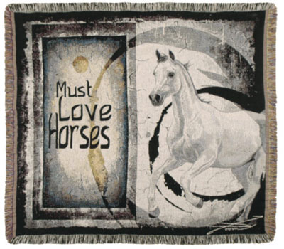 Must Love Horses Throw
