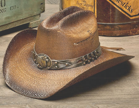Horsehead Band Straw Western Hat 
