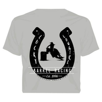 Lucky Cowgirl Barrel Racing Womens T