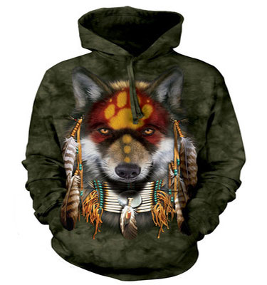 Native Wolf Spirit Hoodie 