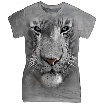 White Tiger Ladies T Shirt